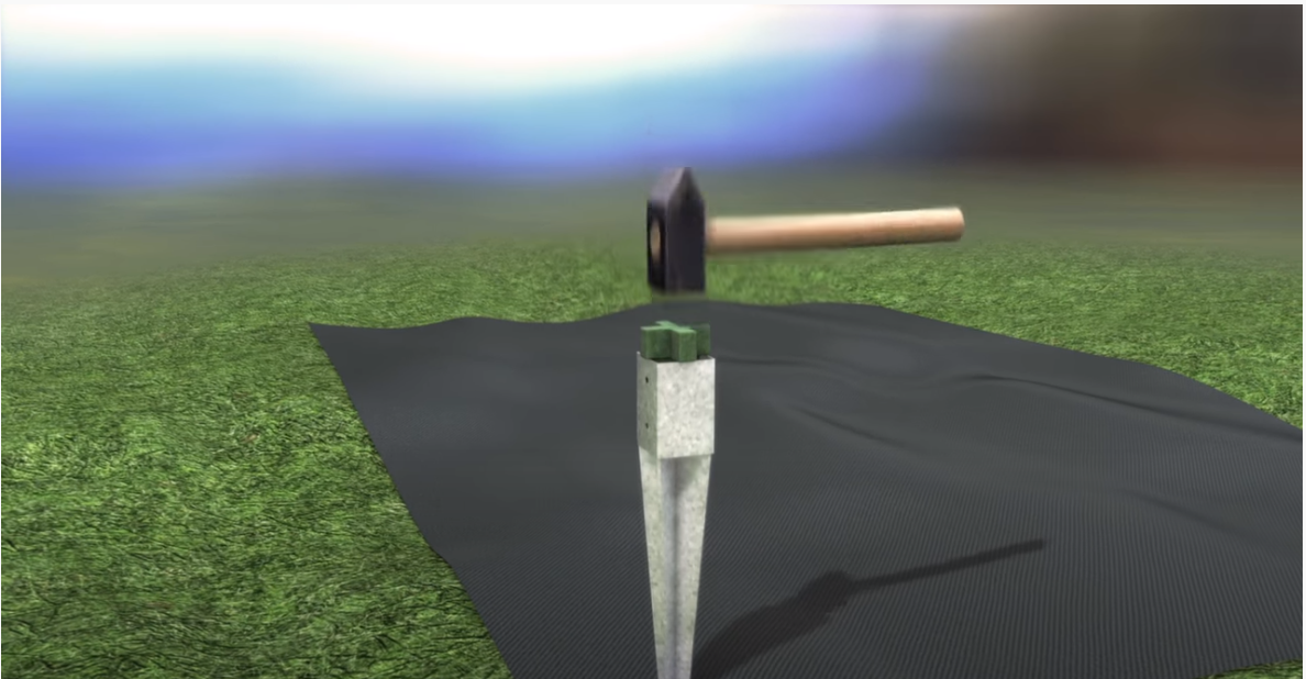 Post Spike Installation